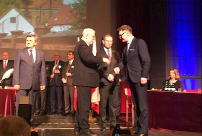 Śrem i Poznań narodzone Srebrnym Laurem Związku Miast Polskich