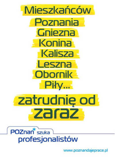 Poznań daje pracę profesjonalistom!