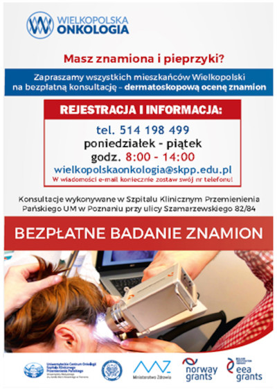 Bezpłatne badanie znamion dla mieszkańców wielkopolski