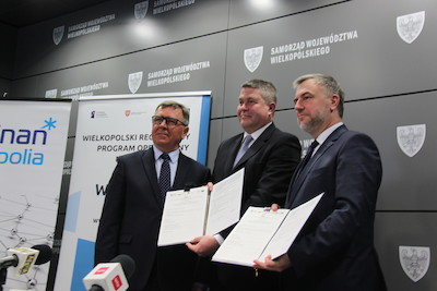 Podpisanie umowy ZIT na przebudowę DW 196 w Gminie Czerwonak (ul. Gdyńska)