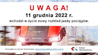 Nowy rozkład jazdy pociągów 