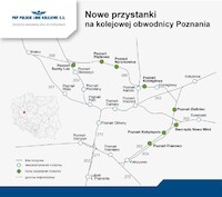 Towarowa Obwodnica Poznania z nowymi przystankami pasażerskimi