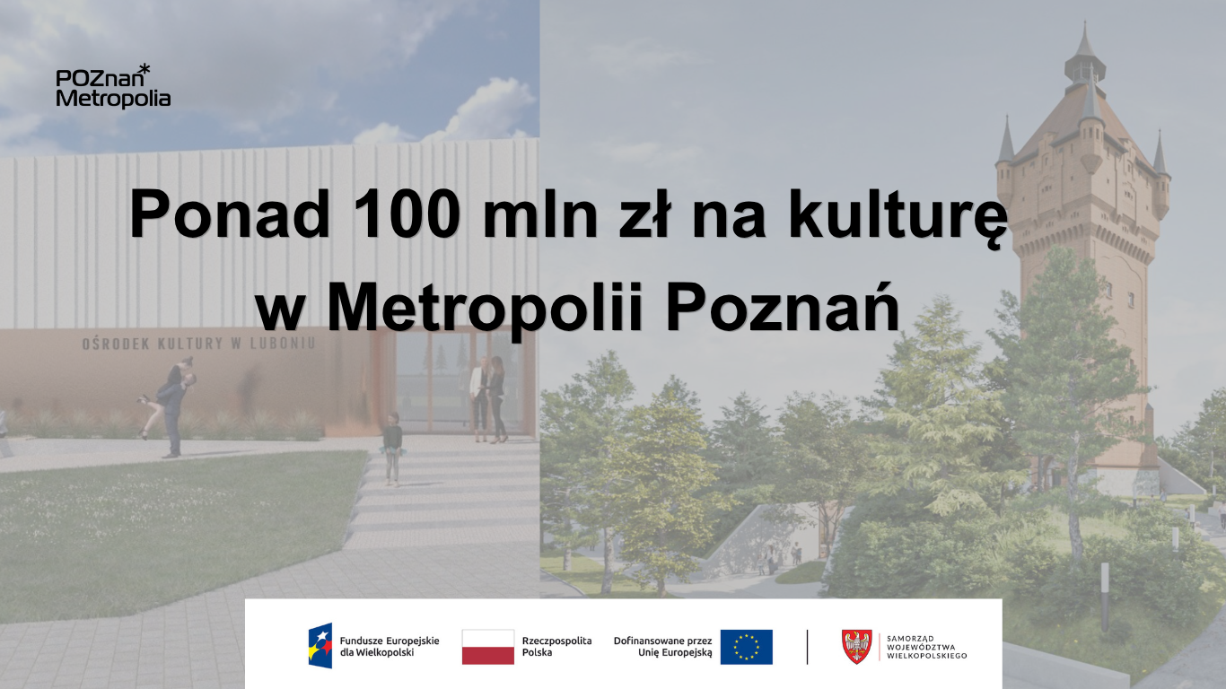 Grafika przedstawia informację o dofinansowaniu na kulturę w ramach ZIT.