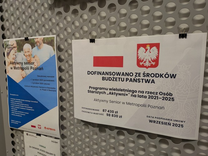 Zdjęcie ilustrujące warsztaty dla seniorów w Swarzędzu